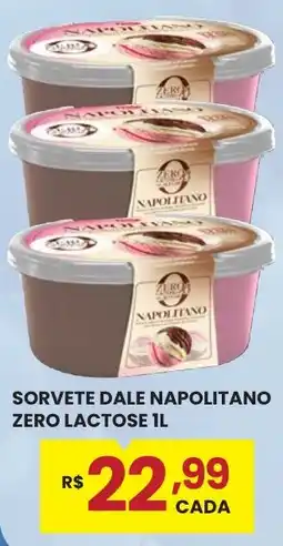 Rede Econômica de Supermercados Sorvete dale napolitano zero lactose il oferta