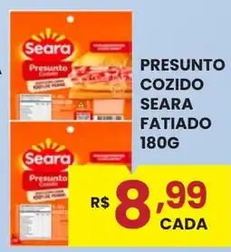 Rede Econômica de Supermercados Presunto cozido fatiado oferta