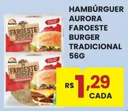Rede Econômica de Supermercados Hambúrguer aurora faroeste burger tradicional oferta