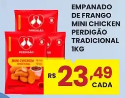 Rede Econômica de Supermercados empanado de frango mini chicken perdigão tradicional oferta