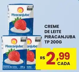 Rede Econômica de Supermercados Creme de leite piracanjuba oferta
