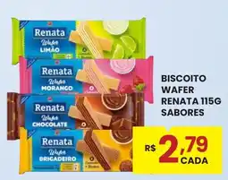 Rede Econômica de Supermercados Biscoito wafer renata sabores oferta