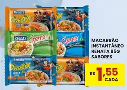 Rede Econômica de Supermercados Macarrão instantâneo renata 85g sabores oferta