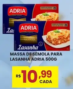Rede Econômica de Supermercados Massa de sêmola para lasanha adria oferta