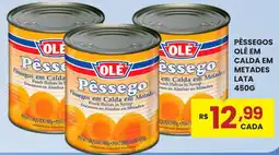 Rede Econômica de Supermercados Pêssego olé em calda em metades oferta