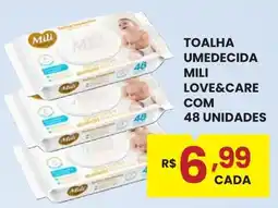 Rede Econômica de Supermercados toalha umedecida mili love&care oferta