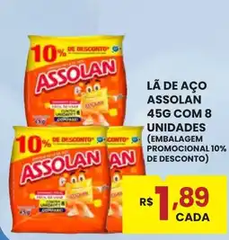 Rede Econômica de Supermercados Lã de aço assolan oferta
