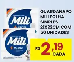 Rede Econômica de Supermercados Guardanapo mili folha simples oferta