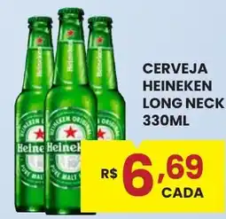 Rede Econômica de Supermercados Cerveja heineken long neck oferta