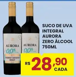 Rede Econômica de Supermercados Suco de uva integral aurora zero álcool oferta
