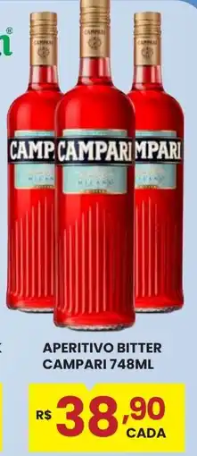 Rede Econômica de Supermercados Aperitivo bitter campari oferta