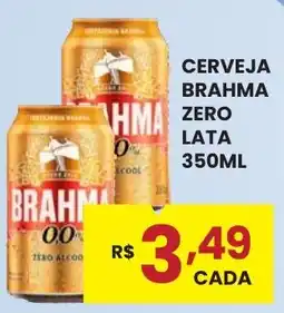 Rede Econômica de Supermercados Cerveja brahma zero lata oferta