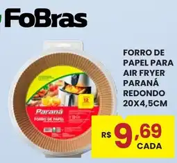 Rede Econômica de Supermercados Forro de papel para air fryer paraná redondo oferta