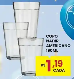 Rede Econômica de Supermercados Copo nadir americano oferta