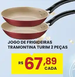 Rede Econômica de Supermercados Jogo de frigideiras tramontina turim 2 peças oferta