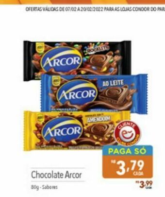 Supermercados Condor Chocolates arcor oferta