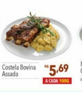Supermercados Condor Costela bovina assada oferta