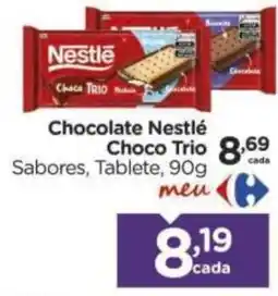 Carrefour Chocolate nestlé choco trio sabores oferta