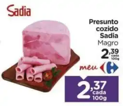 Carrefour Presunto cozido Sadia Magro oferta