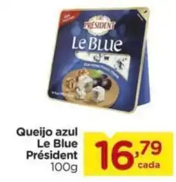 Carrefour Queijo azul Le Blue Président oferta