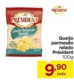 Carrefour Queijo parmesão ralado Président oferta