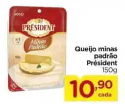 Carrefour Queijo minas padrão President oferta