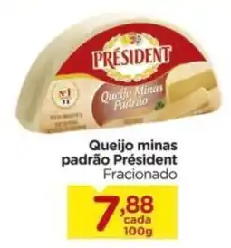 Carrefour Queijo minas padrão président oferta