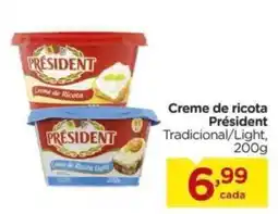 Carrefour Creme de ricota Président oferta