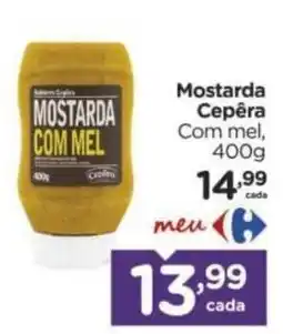 Carrefour Mostarda cepêra com mel oferta