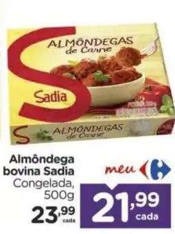 Carrefour Almôndega bovina Sadia oferta
