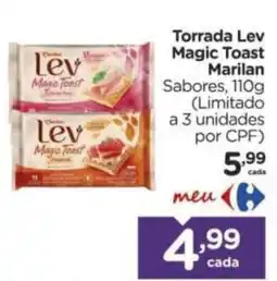Carrefour Torrada lev magic toast marilan oferta