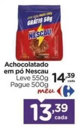 Carrefour Achocolatado em pó Nescau oferta