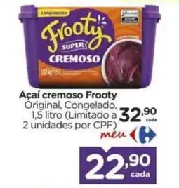 Carrefour Açaí cremoso Frooty oferta