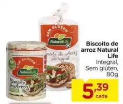 Carrefour Biscoito de arroz natural life integral oferta