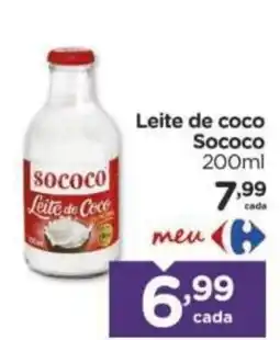 Carrefour Leite de coco sococo oferta