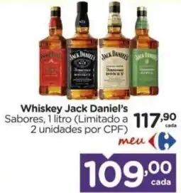 Carrefour Whiskey jack daniel's sabores oferta