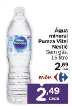 Carrefour Água mineral Pureza Vital Nestlé Sem gás oferta