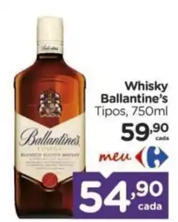 Carrefour Whisky Ballantine's Tipos oferta