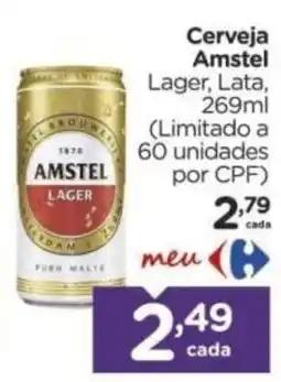 Carrefour Cerveja Amstel lager oferta