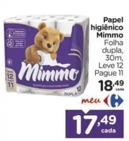 Carrefour Papel higiênico mimmo oferta