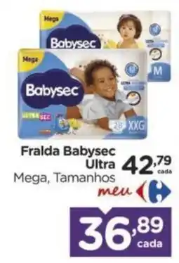 Carrefour Fralda babysec ultra oferta