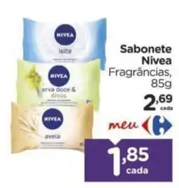 Carrefour Sabonete Nivea Fragrâncias oferta