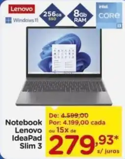Carrefour Notebook lenovo ideapad slim 3 oferta