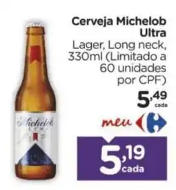 Carrefour Cerveja Michelob Ultra oferta