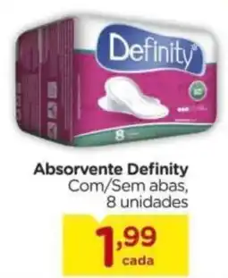 Carrefour Absorvente definity com sem abas oferta