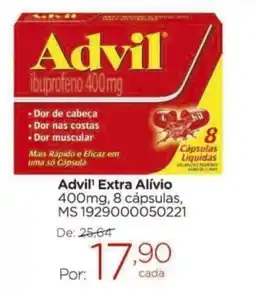 Drogarias Carrefour Advil' extra alívio oferta