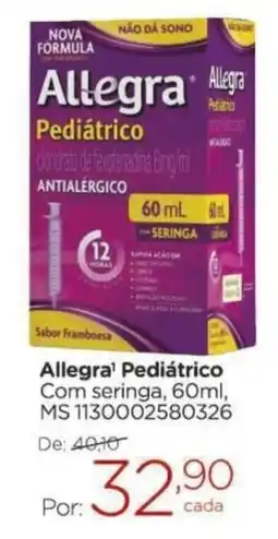Drogarias Carrefour Allegra' Pediátrico oferta