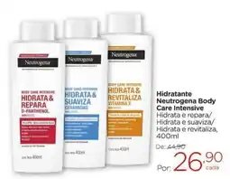 Drogarias Carrefour Hidratante Neutrogena Body Care Intensive oferta