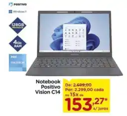 Carrefour Notebook Positivo Vision C14 oferta