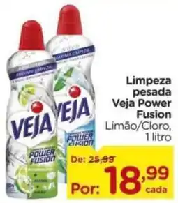 Carrefour Limpeza pesada Veja Power Fusion Limão/Cloro oferta